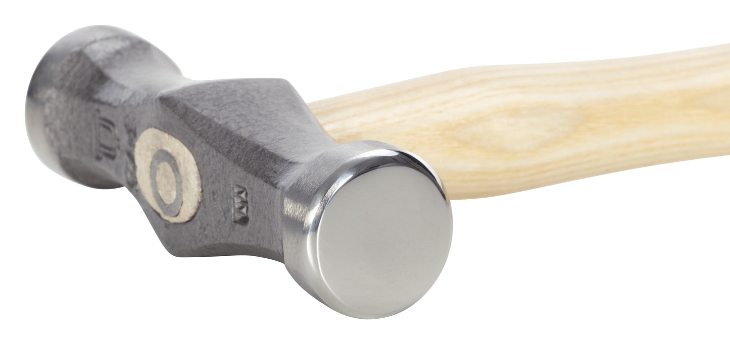 Picard Spannhammer mit Eschenstiel 375g Kopfgewicht | flache und gewölbte Bahn | Feinbearbeitung von Karosserieoberflächen | Formen und Glätten von Blech.