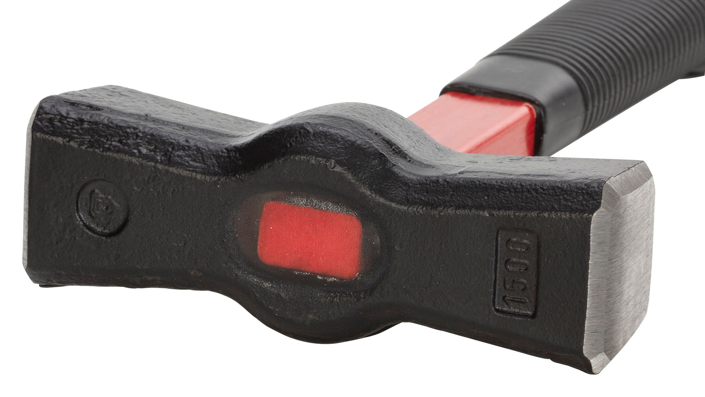 Picard Fäustel, spanischer Form mit Fiberglasstiel 1500g Kopfgewicht | Steinmetz- und Steinbildhauerhandwerk | spanische Form