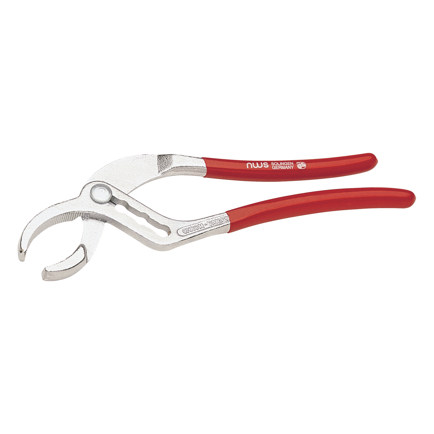 NWS Siphonzange auf SB-Karte 160-42-230-SB Die Zange verfügt über verstellbare Backen, die es ermöglichen, verschiedene Rohrdurchmesser sicher zu greifen und zu halten.