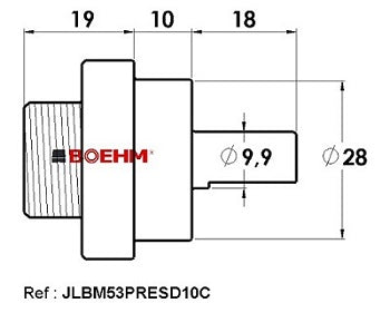 BOEHM Locheisen-Adapter für Pressen (Ø2 bis 30mm oder 60mm)