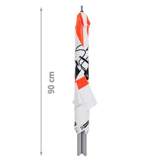 NESTLE Warnpyramide 70 cm, Rauchverbot (NZ01), weiß, mit Feder