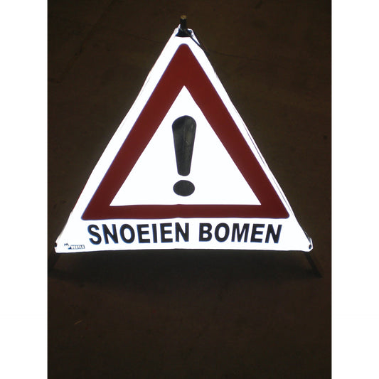 NESTLE Warnpyramide 70 cm, Achtung (VZ101), retroreflektierend, mit Mittelfuß