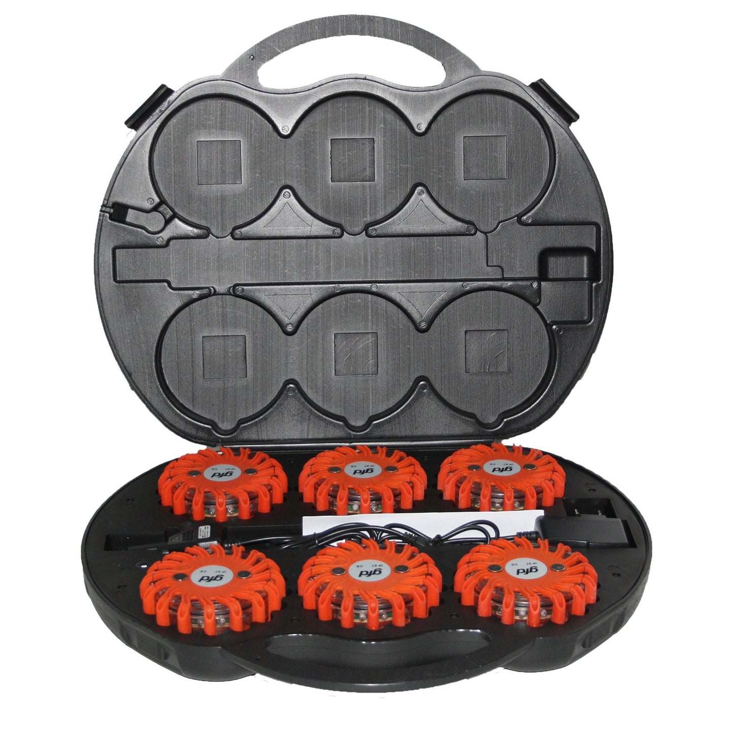 NESTLE LED Warnleuchten-Set, orange 6 x Warnleuchten im Koffer