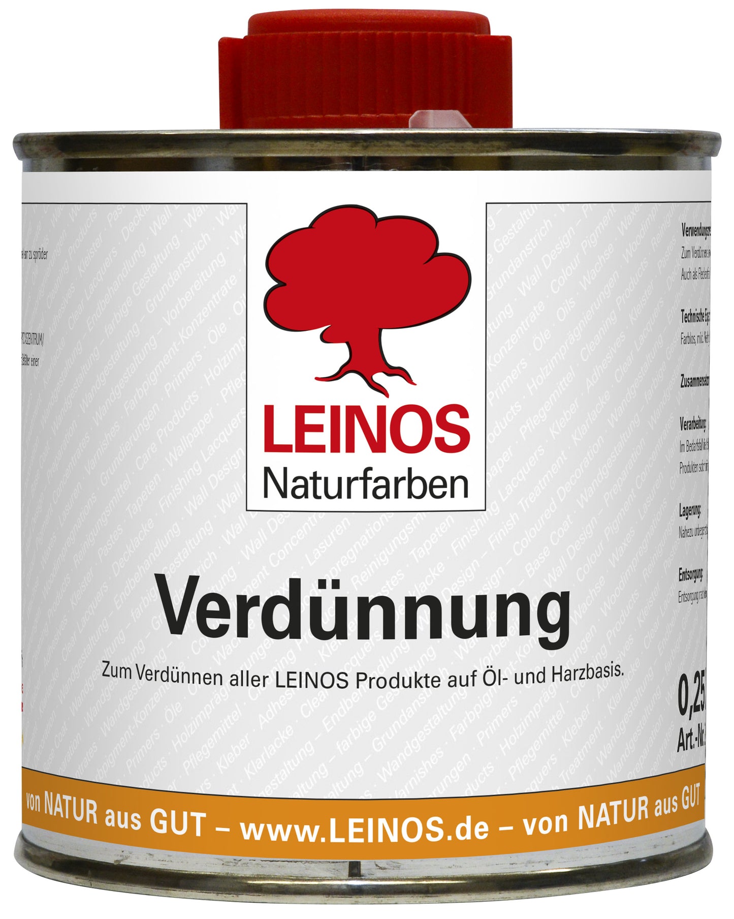 LEINOS 200 Verdünnung 0,25 Liter | Zum Verdünnen aller öligen Produkte sowie zur Reinigung der Arbeitsgeräte. Auch als Fleckentferner geeignet.