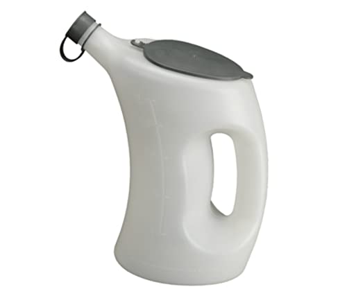 Pressol Messbecher mit Deckel-PE, 3 l-weiß-transparent