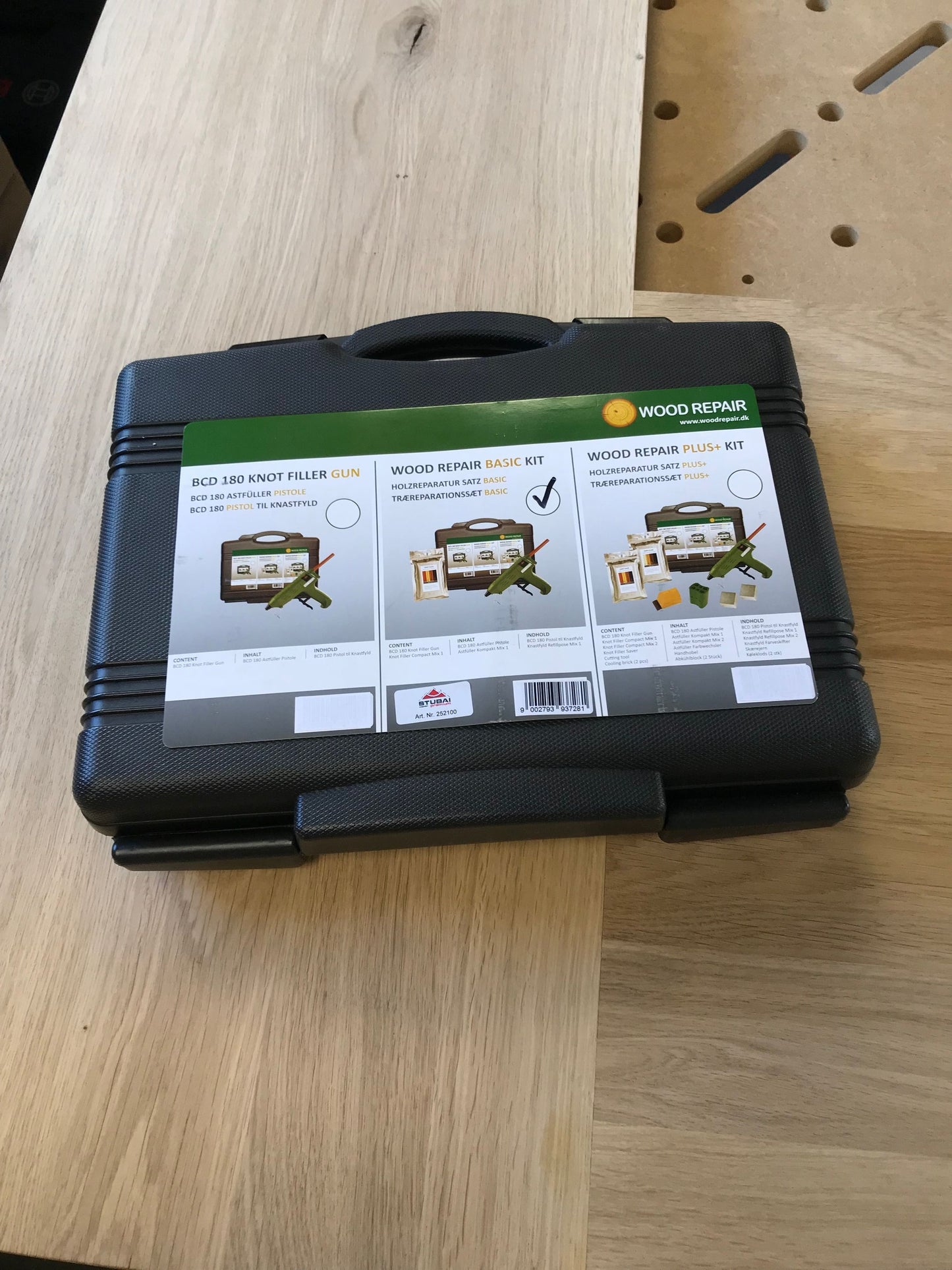 WoodRepair Holzreparatur Satz PLUS+ für Holzreparatur bei Schäden, Kratzern, großen Ästen