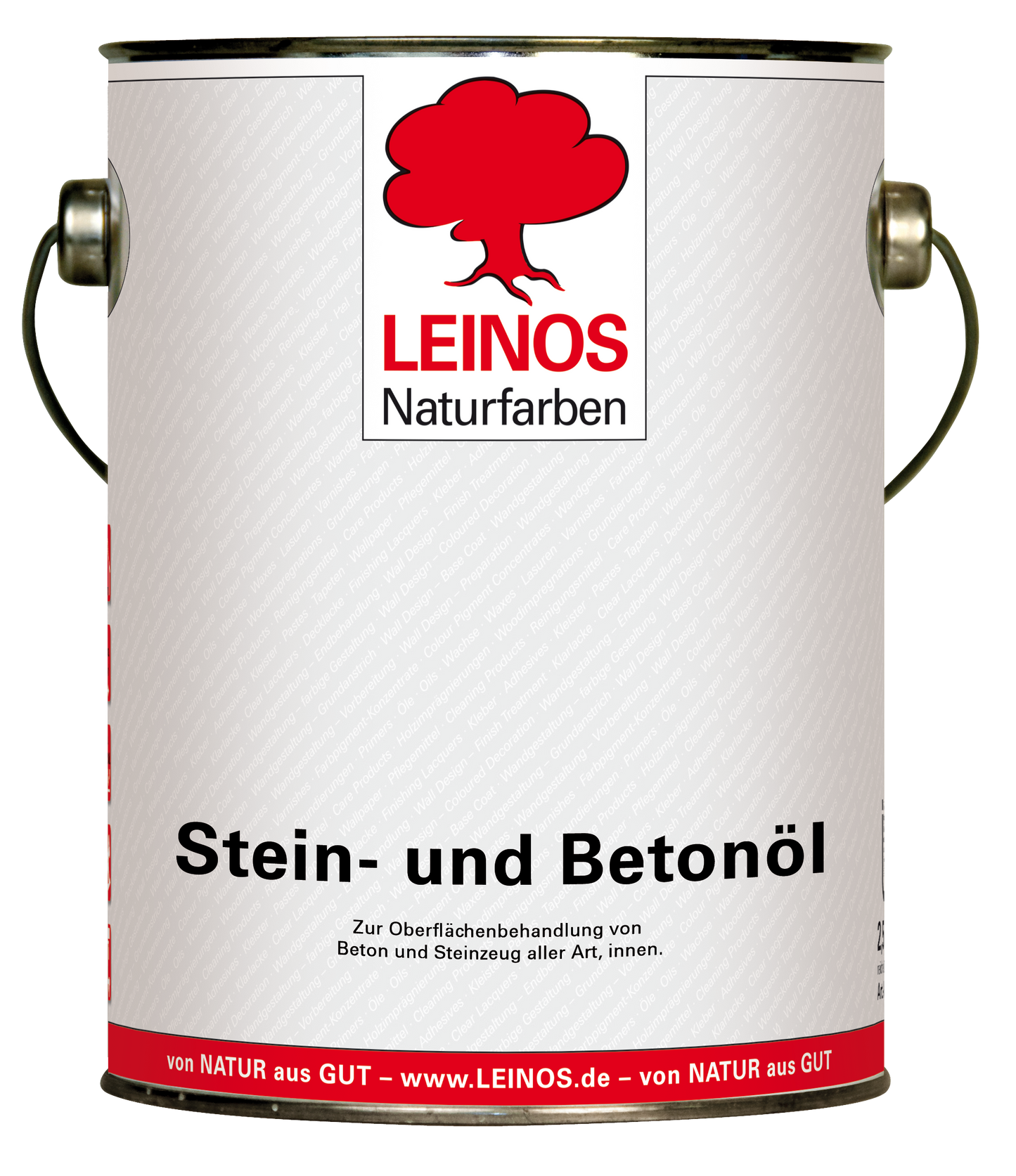 LEINOS Stein- und Betonöl 254 – 2,5 L – Öl zur natürlichen Oberflächenbehandlung von Beton, Estrich & Steinzeug innen – atmungsaktiv & lösemittelfrei