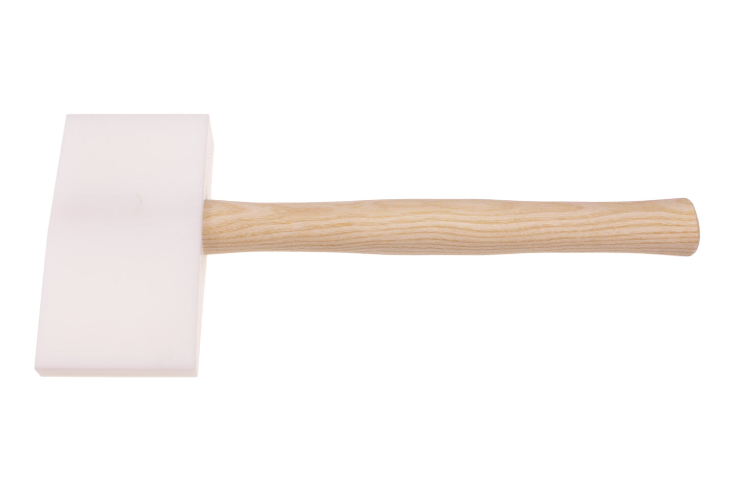 STUBAI Kunststoffhammer keilförmig 155 mm | Hammerkopf 155×85×35 mm aus hochschlagfestem Kunststoff, splitterfrei & kantenabgerundet | geschweifter Eschenstiel, unlackiert & rutschfest