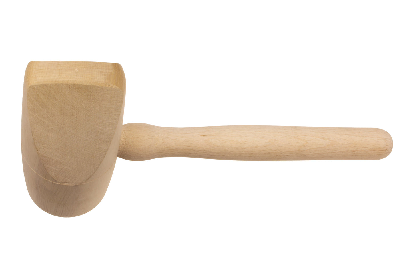 STUBAI Holzhammer rund in Keilform 80 × 180 mm | Holz-Deckhammer mit Weißbuchen-Kopf & Eschenstiel | ergonomisch & lackiert | für Spengler & Dachdecker | Made in Austria | 278519