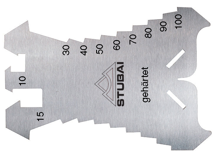 STUBAI Anreißschablone 1,3 mm, gehärtet 140x100 mm | präzises Arbeiten für Dachdeckerei, Klempnerei und Zimmerei und andere Gewerke