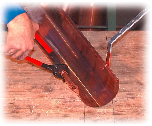 STUBAI Dachrinnenzange gerade, mit eingelegtem Gewerbe 15mm - 282701 | Ideal zum Einfedern von Rinnenhaken mit induktiv gehärteter Spitze und ergonomischem Griff.