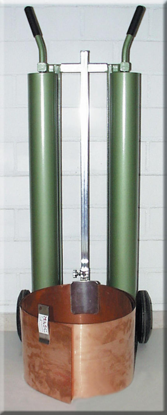 STUBAI Restrollenklammer 110×46 mm – V2A Spannklammer aus Edelstahl – zum schnellen Verspannen von Restrollen & Zuschnitten – mit Aufhängbohrung – 160 g – Made in Austria – Art. 284301