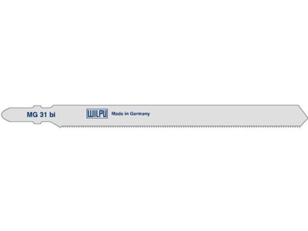 WILPU Stichsägeblatt MG 31 bi mit Einnockenschaft- / T-Schaft, 5 Stück