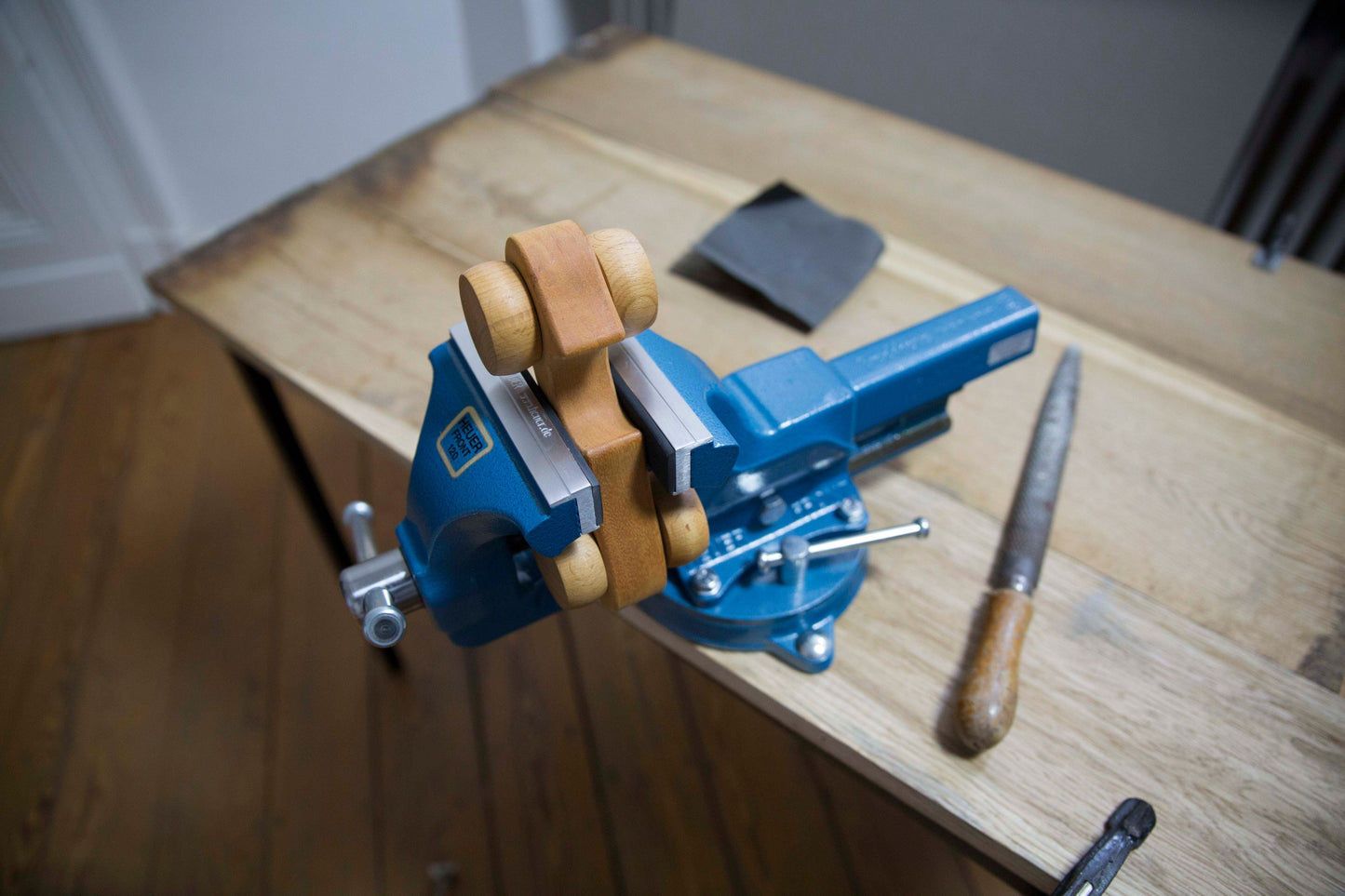 HEUER Magnet-Schutzbacke Typ G für Schraubstock 115 mm, Aluminium-Gummibelag