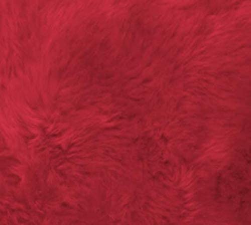 Heitmann Quadratische Sitzauflagen, Fellmaß ca. 44 x 44 cm rot