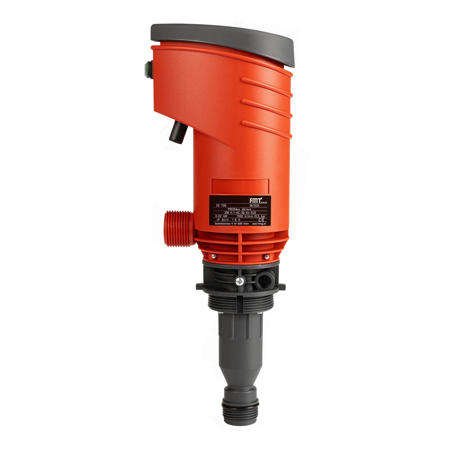 Elektro-Fasspumpe für Heizöl & Diesel, 230 V, Axialradpumpe, 48 l/min Förderleistung, G2a-Fassanschluss, 2 m Kabel, Thermoschutz, IP34, für 200–1000 l Behälter