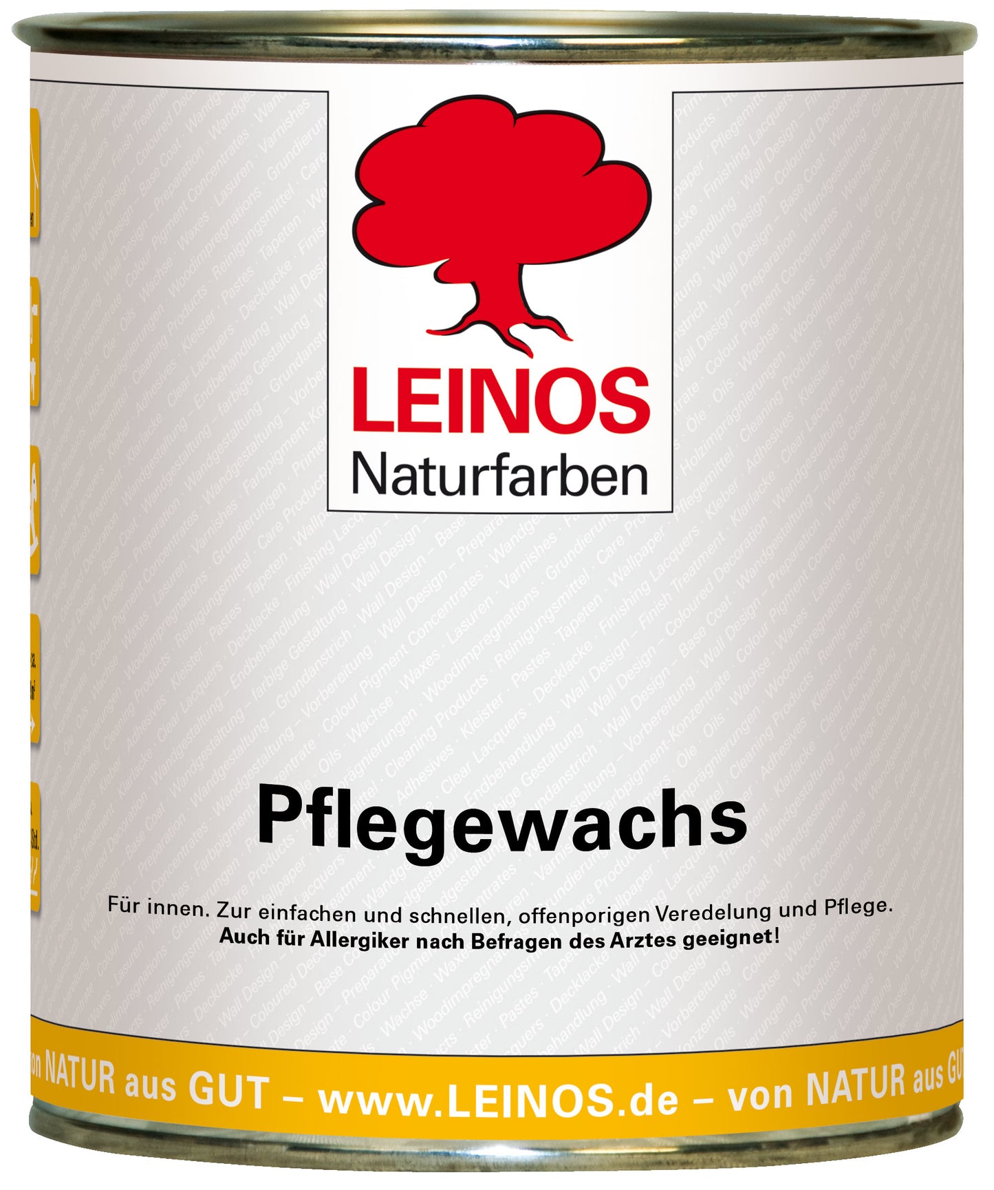 Leinos-Pflegewachs 340 | 0,75 Liter | Leicht verarbeitbares Wachsfinish | Für gewachste Flächen & wenig beanspruchte geölte Oberflächen | Auffrischung & Veredelung für Möbel, Holz & Naturmaterialien