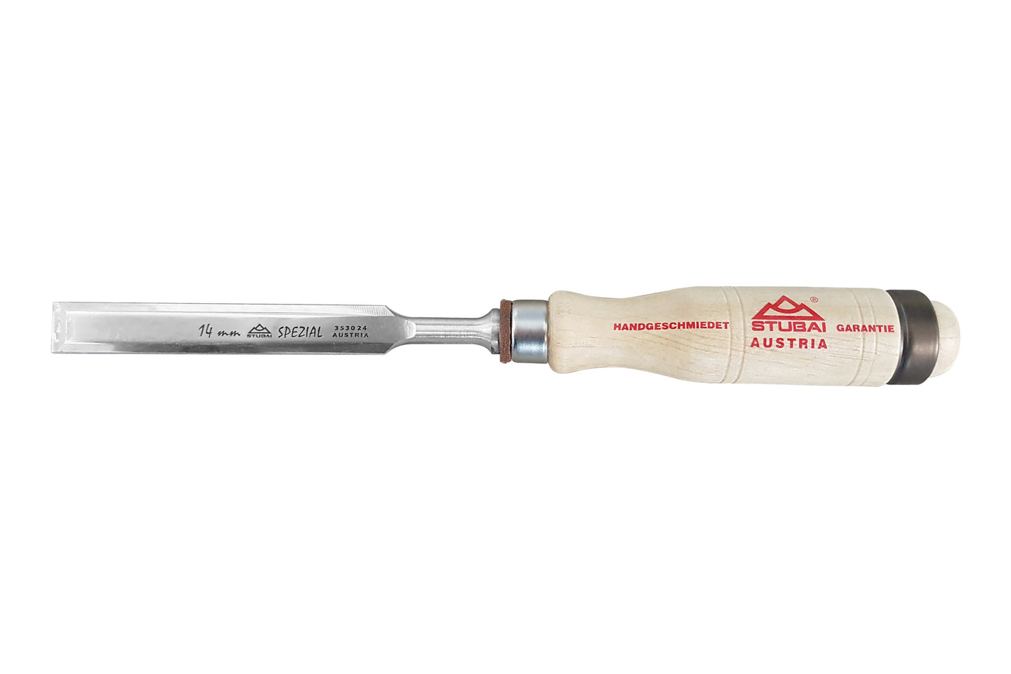 STUBAI Spezial Stemmeisensatz S353105 | 5-teiliges Stechbeitel-Set in Rolltasche | Schwedische Form mit Weißbuchenholz-Griff | Hochglanzpolierte Spiegelfläche für präzise Holzbearbeitung, Schreiner & Tischler
