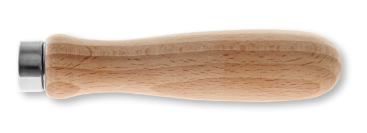 STUBAI Feilenheft 100 mm – ergonomischer Holzheftgriff aus Buchenholz, passend für Flach-, Rund- und Halbrundfeilen, sichere Handhabung, langlebig, ideal für Werkstatt, Handwerk, Hobby & Profi