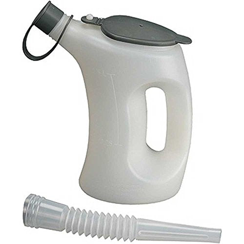 Pressol Messbecher mit Deckel-FLA-PE, 0,5 l-weiß-transparent