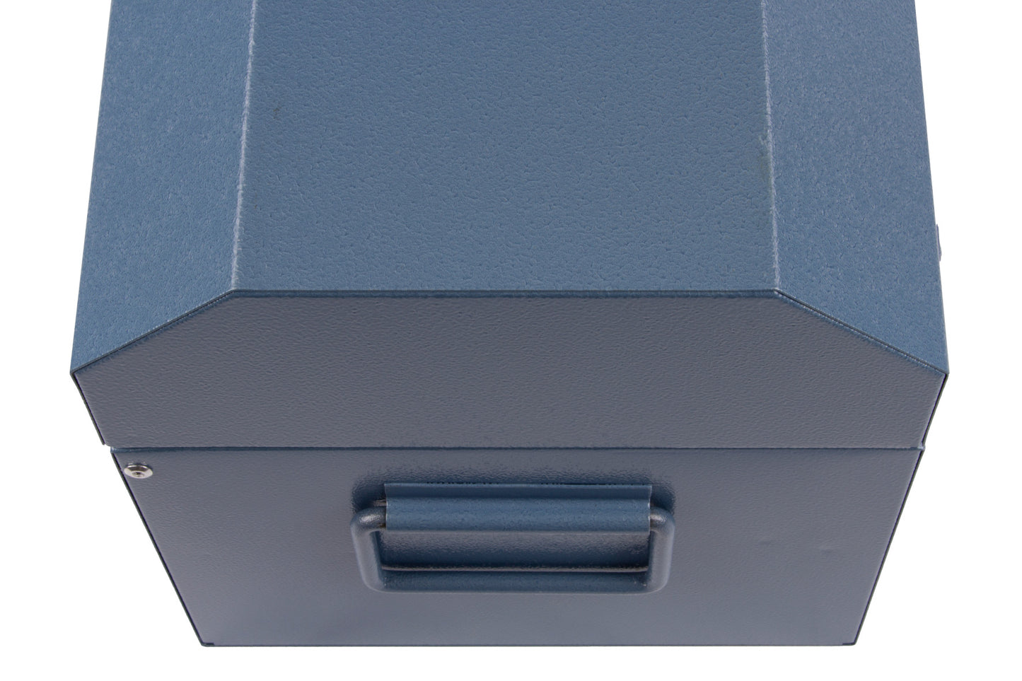 STUBAI Spengler-Werkzeugkoffer Nr. 4994 10 | 55x25x30 cm mit herausnehmbarem Einsatz & Vorrichtung zum Einhängen in Dachlattung | Stahlblech, blau lackiert, 0,7–0,8 mm Blechstärke
