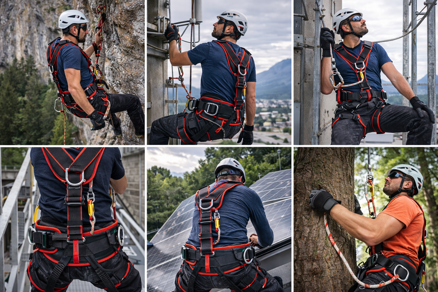 STUBAI Industriesitzgurt | Größe XS-M | Sicherheitsgurt für Kletterarbeiten, Kletterausrüstung, Freizeitaktivitäten, Baubranche