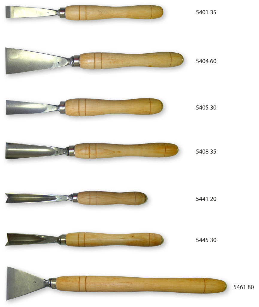 STUBAI Eisschnitzeisen, pol., Erlenh. Form 5 30 mm