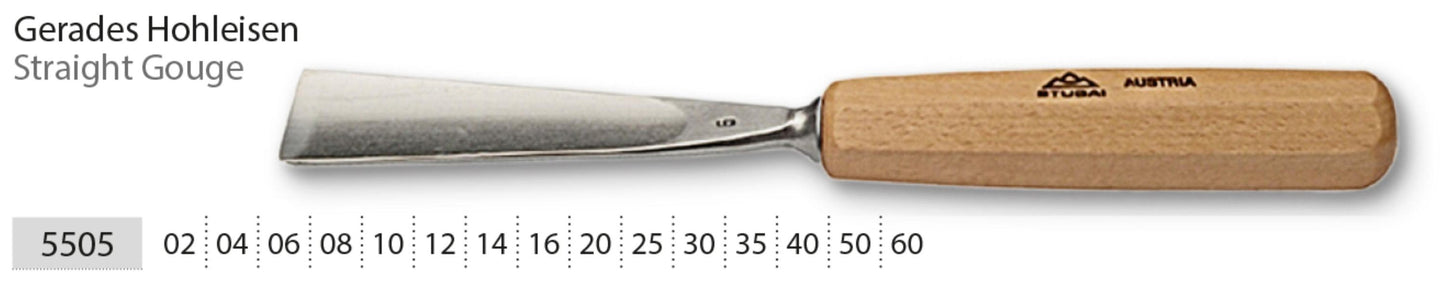 STUBAI Stechbeitel lang poliert Form 5 8 mm