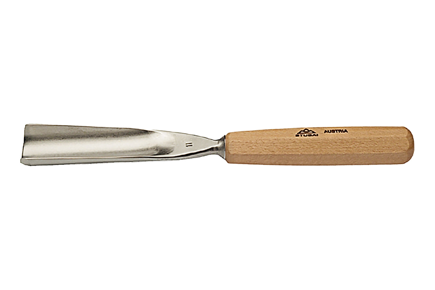 STUBAI S550 Schnitzersatz 4-tlg. | Grundausstattung für Holzschnitzerei & Bildhauerei | 4 Schnitzeisen (Flach- & Hohleisen) mit Holzheften | In robuster Rolltasche, ideal für Skulpturen 30–80 cm