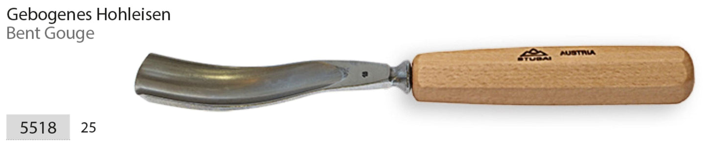 STUBAI Stechbeitel lang poliert Form 18 25 mm