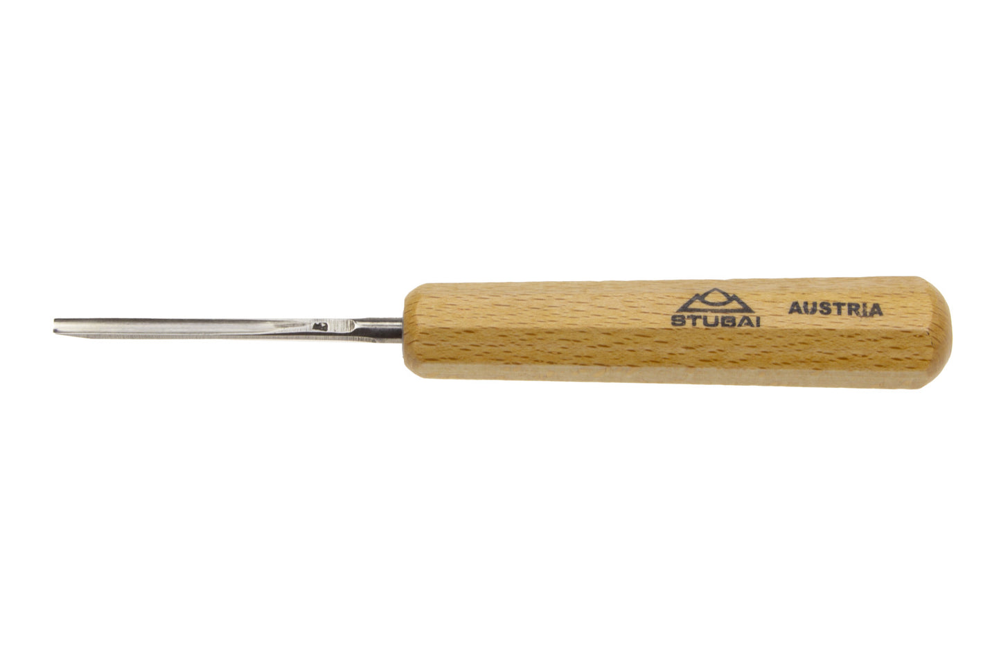 STUBAI Mikro Schnitzeisensatz 6-tlg. mit Schnitzer Heft | Gerades Balleisen 3 mm, schräg 7 mm, Hohleisen 3 & 5 mm, gekröpftes Hohleisen 5 mm, Gaißfuß 3 mm | Profi Holzschnitzerei Werkzeug