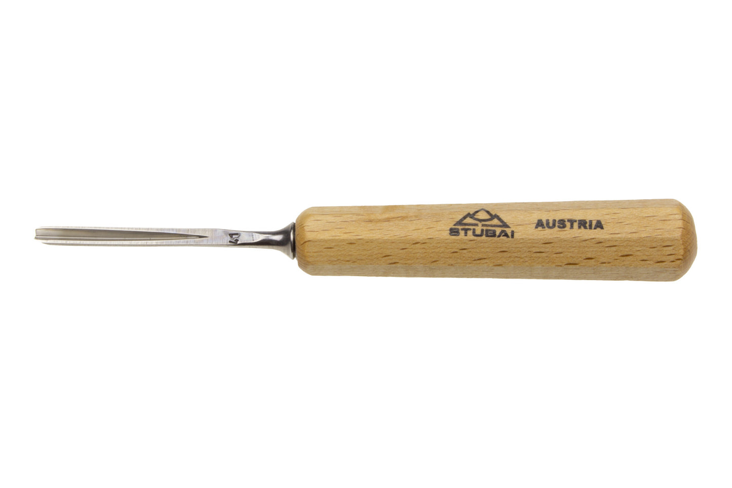 STUBAI Mikro Schnitzeisensatz 6-tlg. mit Schnitzer Heft | Gerades Balleisen 3 mm, schräg 7 mm, Hohleisen 3 & 5 mm, gekröpftes Hohleisen 5 mm, Gaißfuß 3 mm | Profi Holzschnitzerei Werkzeug