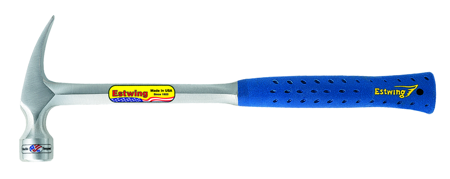 ESTWING Schalungshammer mit Vinylgriff, gerade, Ø29mm 615g, glatte Bahn, E3-22S 22 Unzen / 616 g 16" / 406 mm