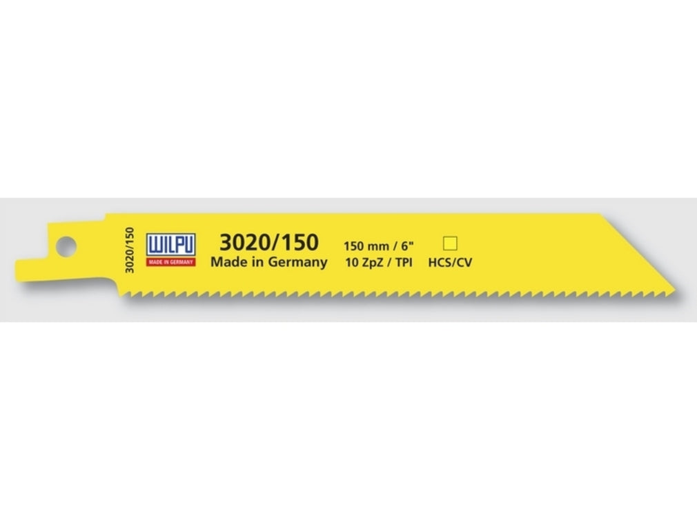 Wilpu 5 Säbelsägeblätter für Holz & Kunststoff 150x19x1,05mm Z10