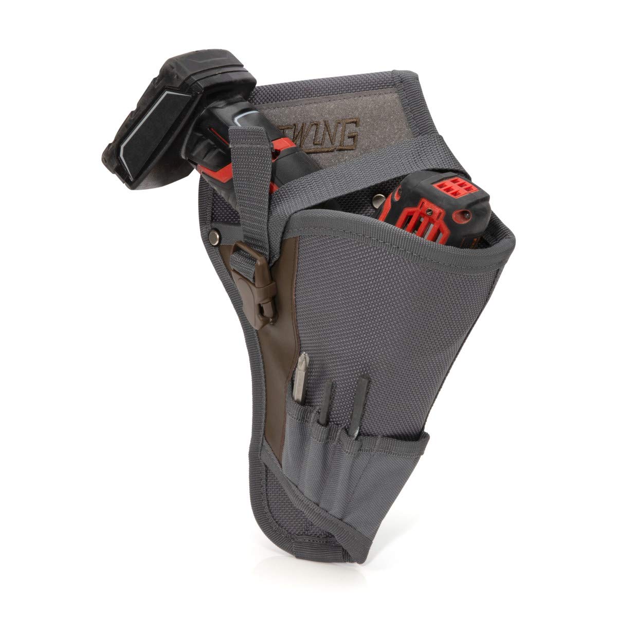Estwing 94755 Bohrer- und Schlagschrauberholster | Tunnelschlaufe Gürtelschlaufe im Tunnel-Stil ist breit genug für Gürtel mit einer Breite von bis zu 7,6 cm