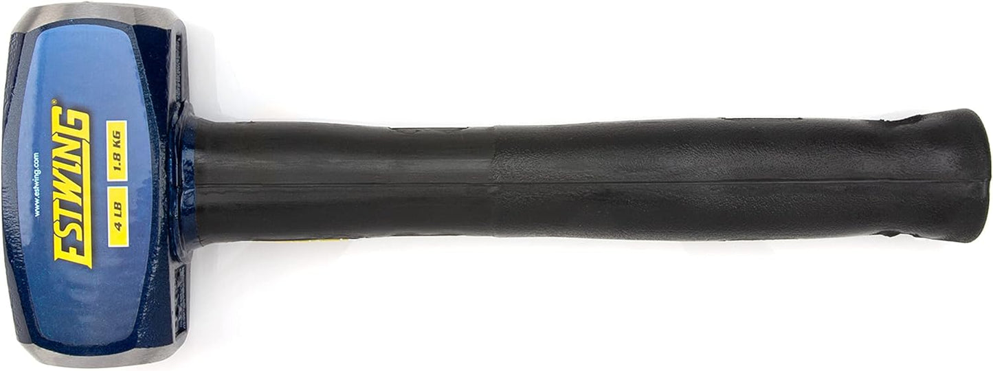 Estwing Fäustel 1,8 kg für Abriss/Pfahl, 50 55 HRC, verriegelter Kopf, 30,5 cm, unzerstörbarer Griff mit vulkanisierter Gummi-Überlage, verstärktes Schlüsselbandloch