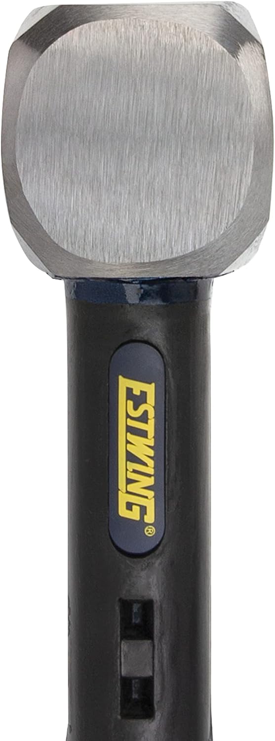 Estwing Fäustel 1,8 kg für Abriss/Pfahl, 50 55 HRC, verriegelter Kopf, 30,5 cm, unzerstörbarer Griff mit vulkanisierter Gummi-Überlage, verstärktes Schlüsselbandloch