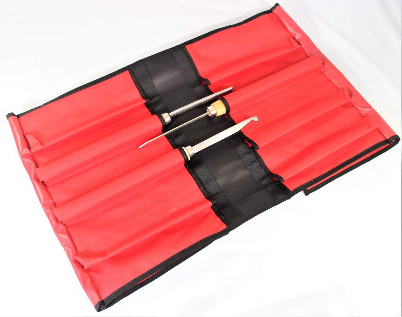 STUBAI S7000 Drechselset „Startup Set“ | 3-teiliges Drechselwerkzeug in Rolltasche | empfohlen von Drechselmeistern | HSS Formröhre 22 mm, Ausdrehstahl rund 15 mm, Abstecher 15×3 mm | Profi-Qualität