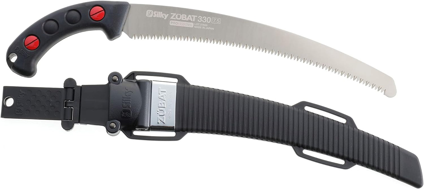 Silky Zübat Professional 330 mm – Japanische Profi-Astsäge mit gebogener Klinge & 7,5 Zähne je 30 mm | Gartensäge für frisches Holz, Baum- & Landschaftspflege, Forst & Outdoor
