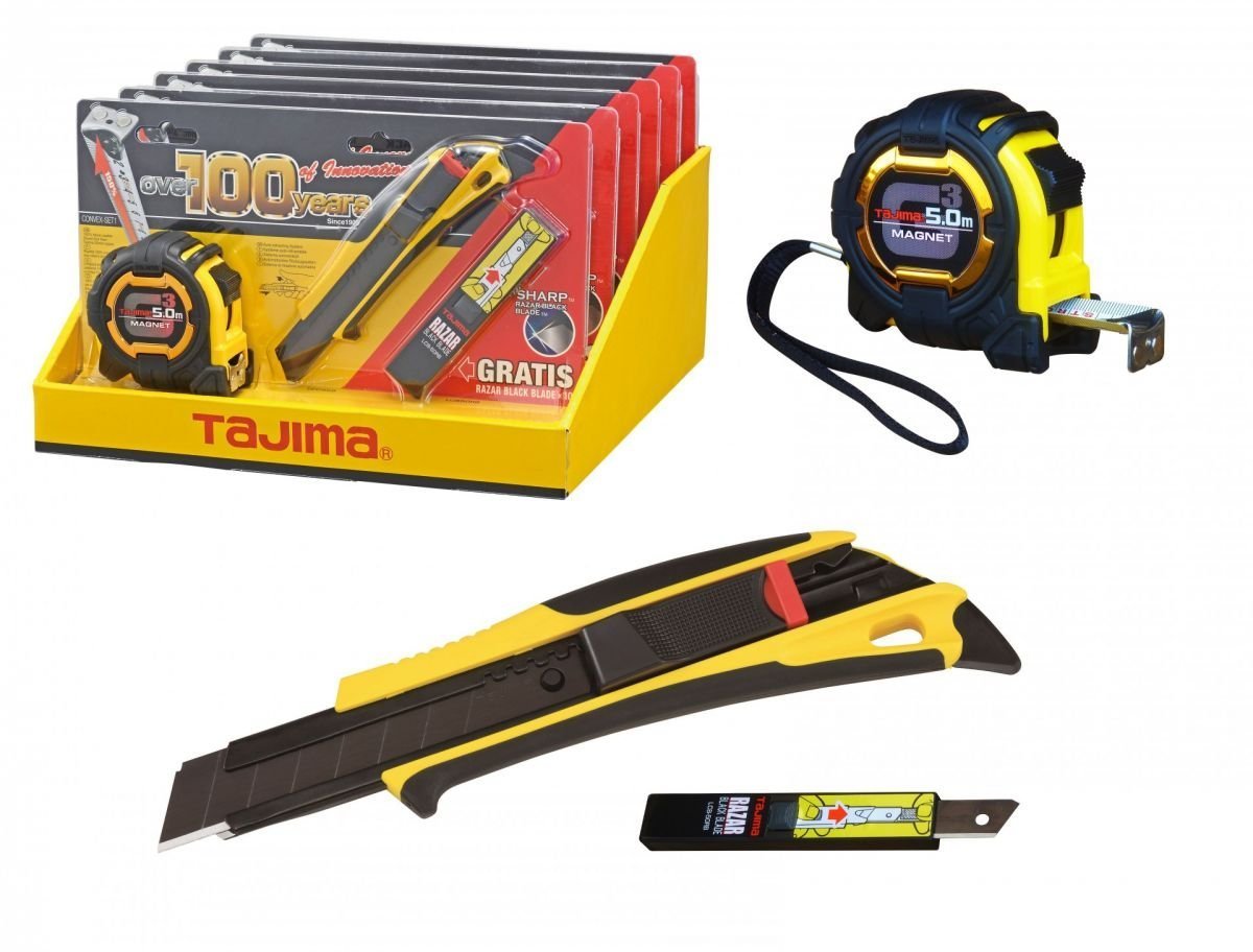 Tajima Taschenbandmaß Convex Set D G3M750, Quick Back DFC569, LCB50RBC