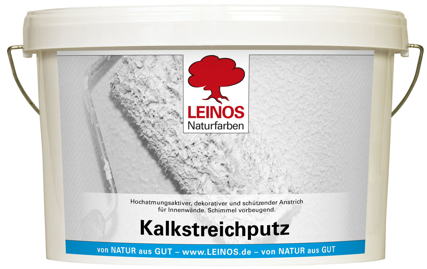 Kalkstreichputz 10,0 Liter | Hochatmungsaktiver, feinkörniger Streichputz dekorativer schützender Anstrich Innenbereich | Feuchtraum geeignet | Schimmel vorbeugend, feuchtigkeitsregulierend