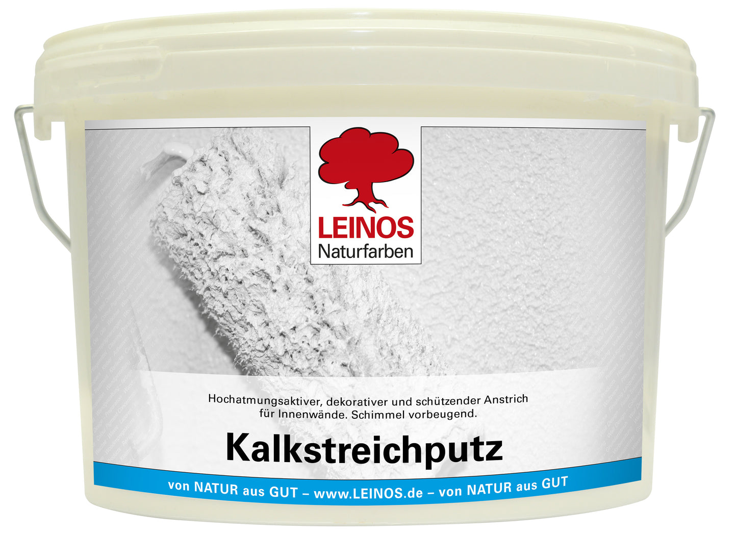Kalkstreichputz 2,5 Liter | Hochatmungsaktiver, feinkörniger Streichputz dekorativer schützender Anstrich Innenbereich | Feuchtraum geeignet | Schimmel vorbeugend, feuchtigkeitsregulierend