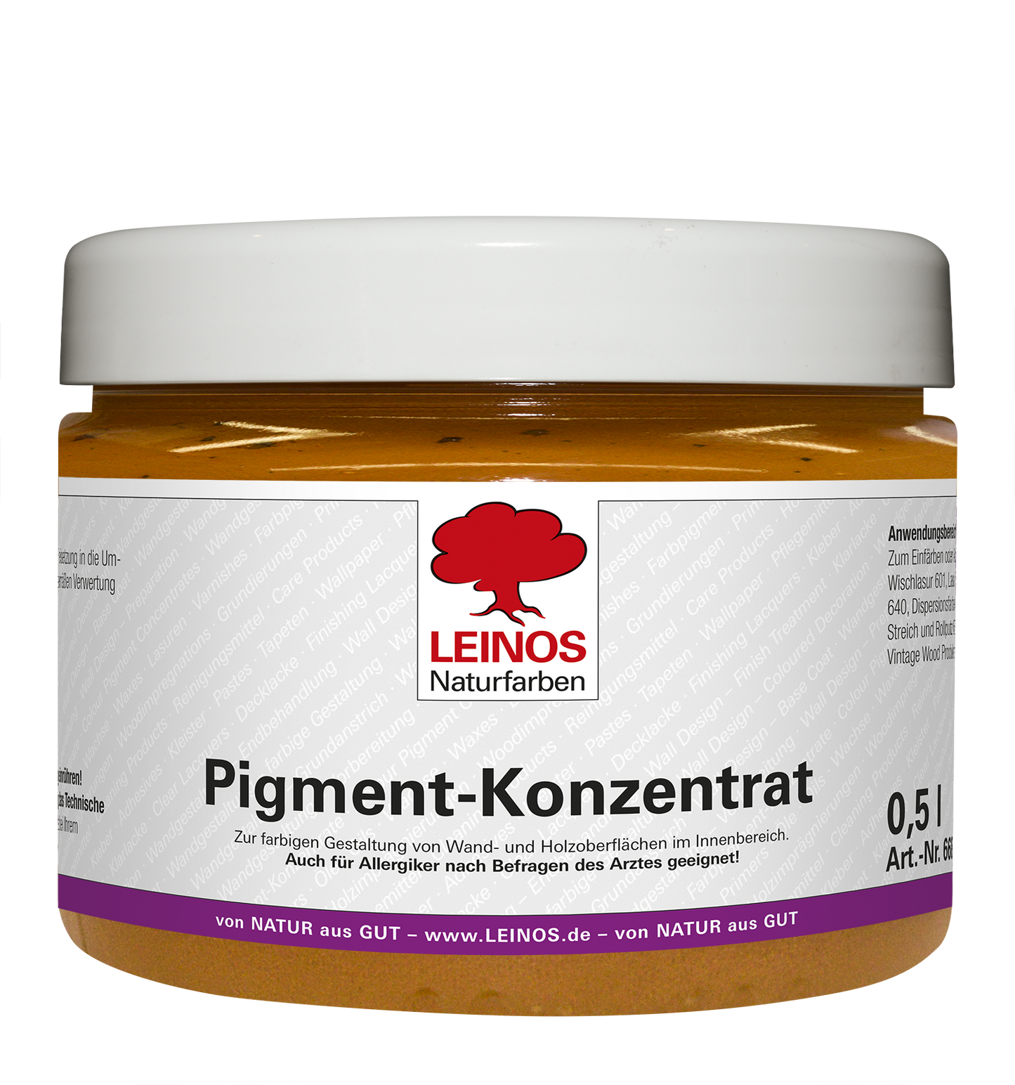 LEINOS 668 Pigment-Konzentrat 311 Ocker-Havanna 500ml
