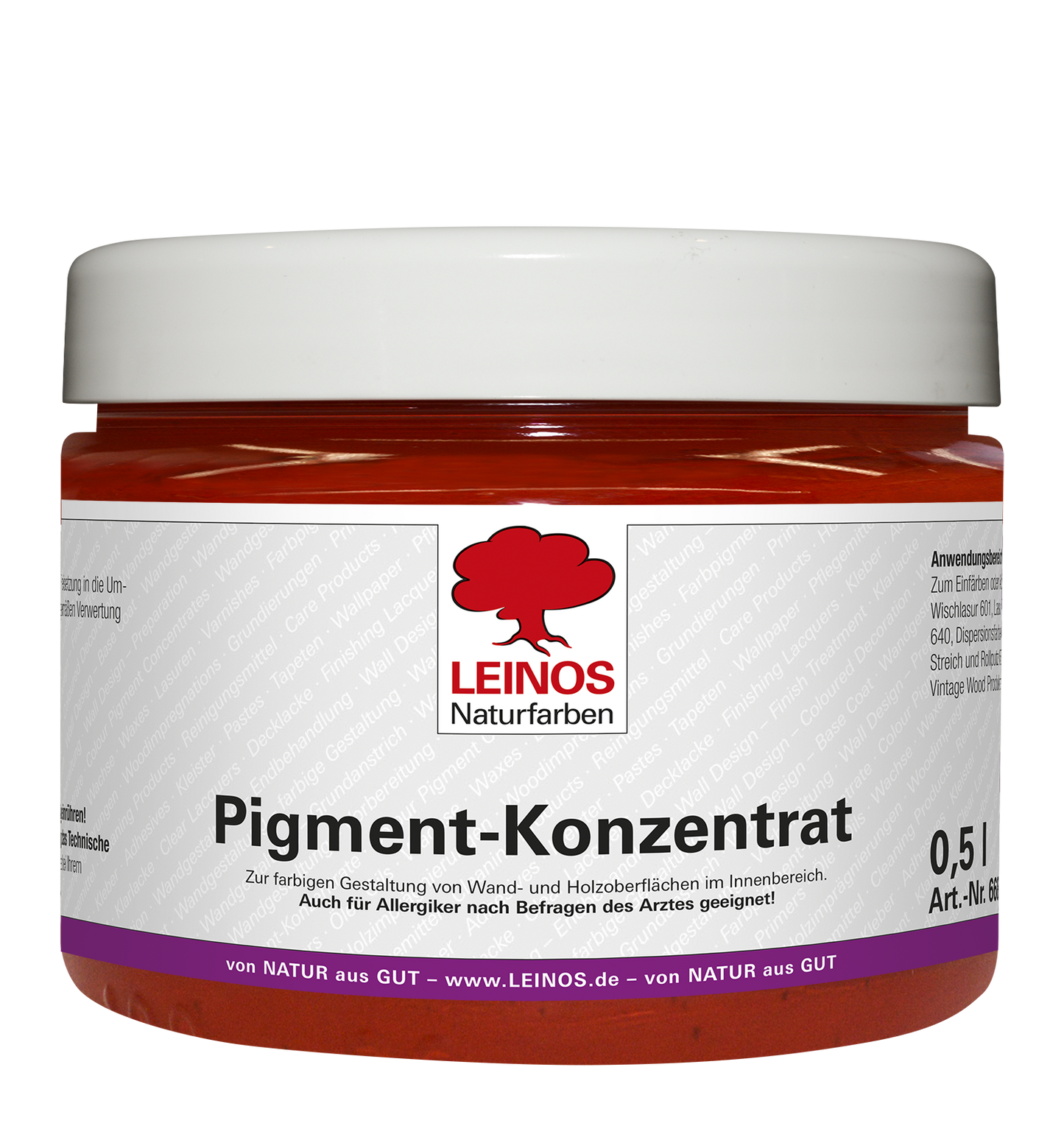 LEINOS Pigmentkonzentrat Krapp-Hellrot 500ml