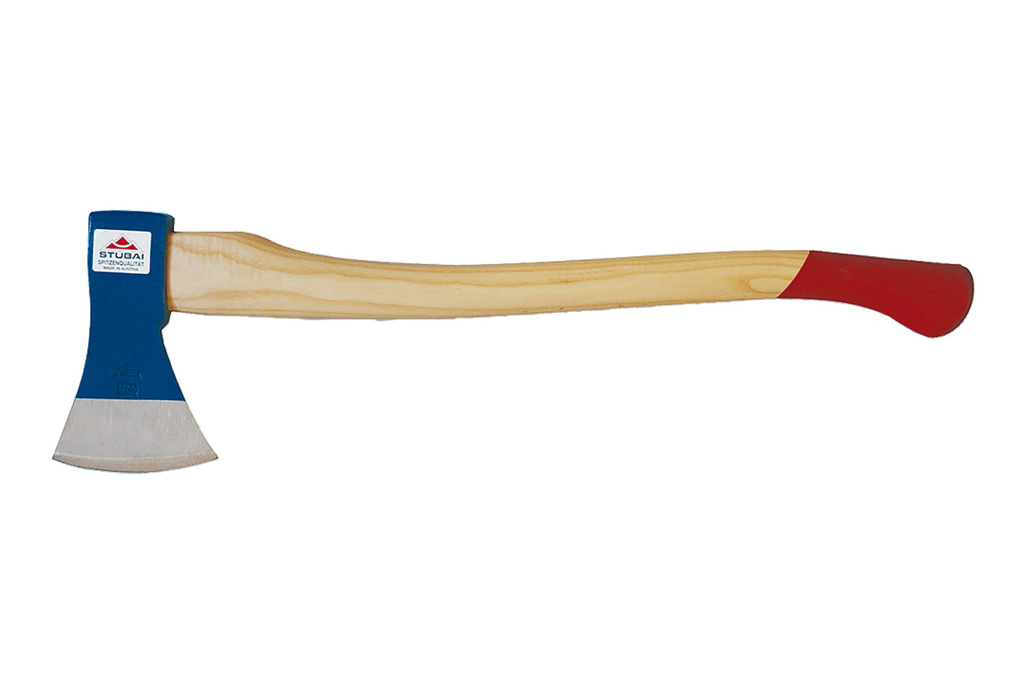 STUBAI Forstaxt | 1400 g Kopfgewicht | Axt Rheinische Form aus Stahl mit Holzgriff, kleine Axt zur Wald- und Gartenarbeit, Fällaxt, Spaltaxt, Universalaxt