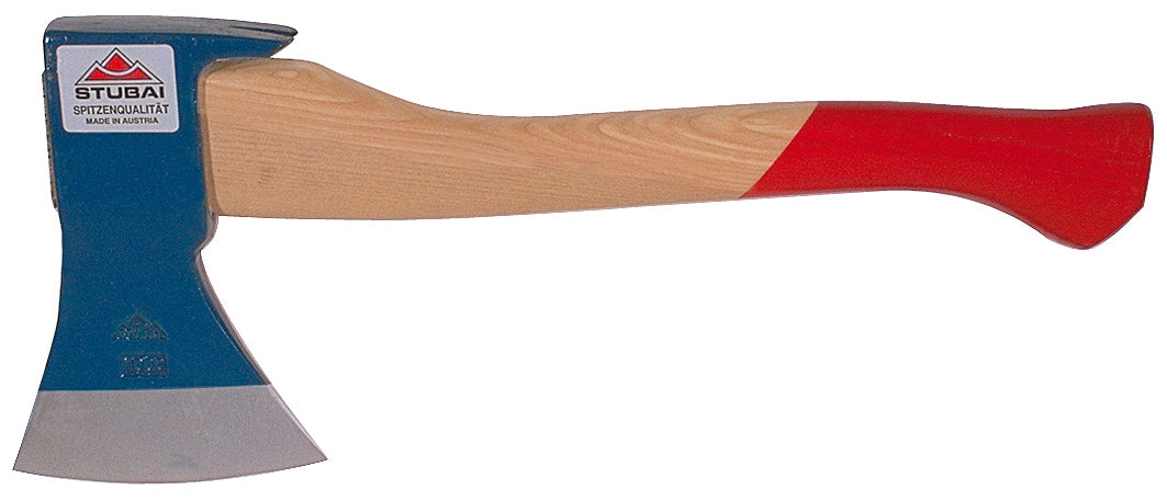 Stubai Handbeil / Gerüsthacke 1000 g mit Eschenstiel – Kohlenstoffstahl 52–55 HRC, balliger Schliff, Nagelzieher, kompaktes Forst- und Bauhandbeil