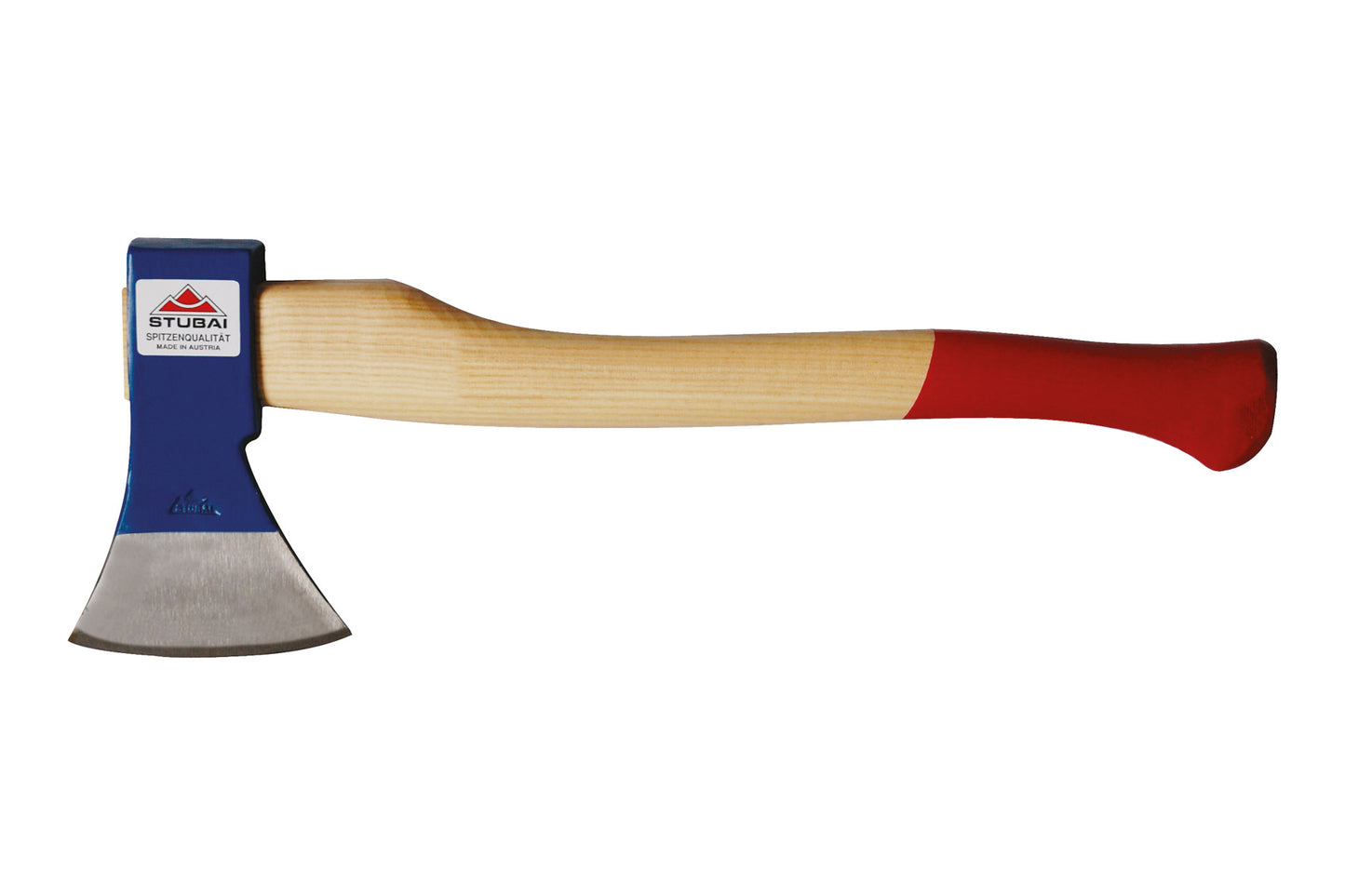 STUBAI Haushaltsbeil mit Stiel 450 mm, 1000 g – Im Gesenk geschmiedet, geschliffen und poliert – Stabiler Eschenholzstiel – Kraftvolles Universalbeil für Bau, Garten, Holzspalten und Heimwerken