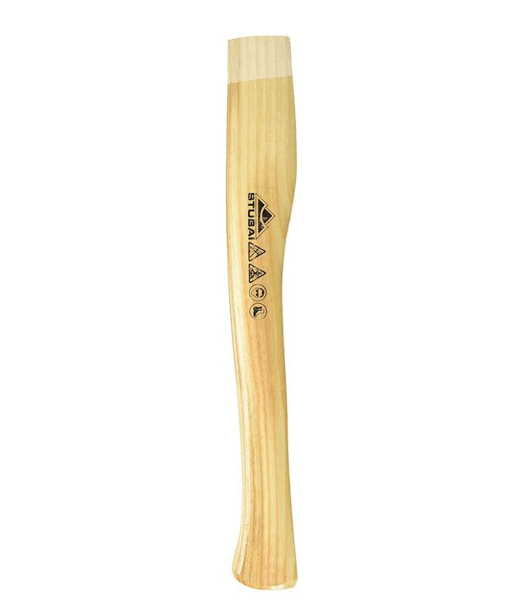 STUBAI Ersatzstiel für Küchenbeil 6722 – 360 mm geschweifter Stiel aus Buchenholz – Ergonomisch geformt, robust und langlebig – Passend für Beilköpfe bis 600 g – Ersatz-Holzstiel ohne Keil