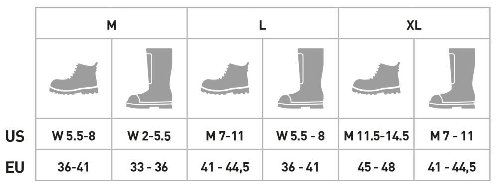 STUBAI Grödel für Wander-Schuhe | MOUNT TRACK orange, Größe M/L/XL Antirutsch-Schuhkrallen aus Edelstahl für Winter, Rutschfeste Spikes für Schuhe, Wandern, Schnee, Outdoor