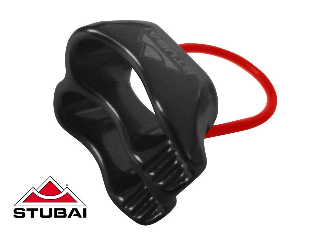 Sicherungsgerät & Abseilgerät | STUBAI Sicherungsgerät BC PRO zum Klettern, Sichern und Abseilen, Aluminium Tuber, Schwarz